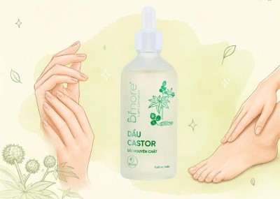 Móng xinh chắc khỏe nhờ dầu castor