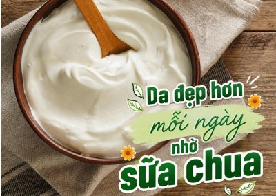 Da đẹp hơn mỗi ngày nhờ sữa chua