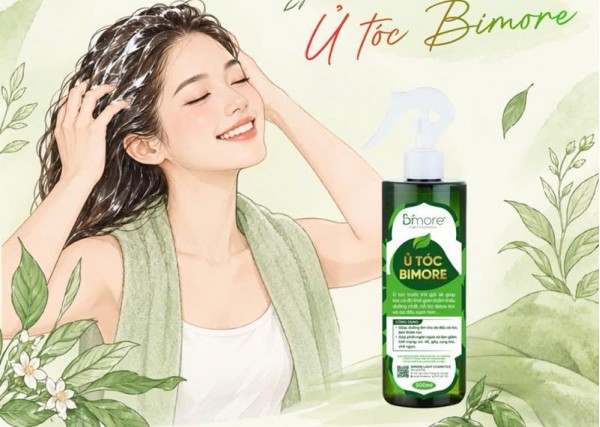 Dưỡng tóc thuận tiện với Ủ tóc Bimore