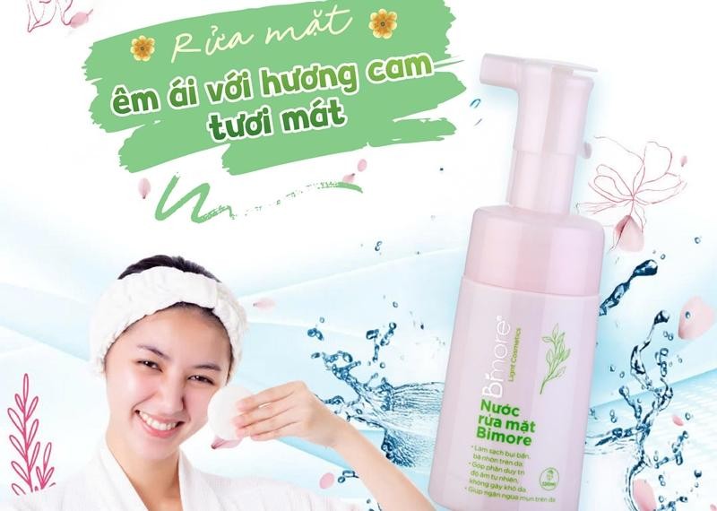 Rửa mặt êm ái với hương cam tươi mát