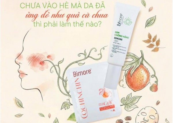 Chưa vào hè mà da đã ửng đỏ như quả cà chua thì phải làm thế nào? 