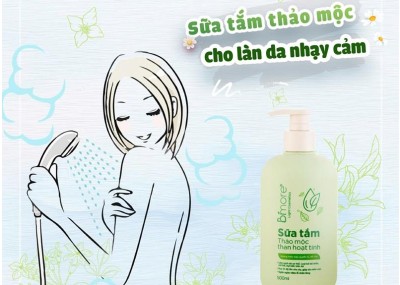 Sữa tắm thảo mộc cho làn da nhạy cảm