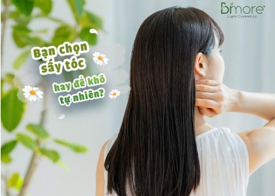 Bạn chọn sấy tóc hay để khô tự nhiên?
