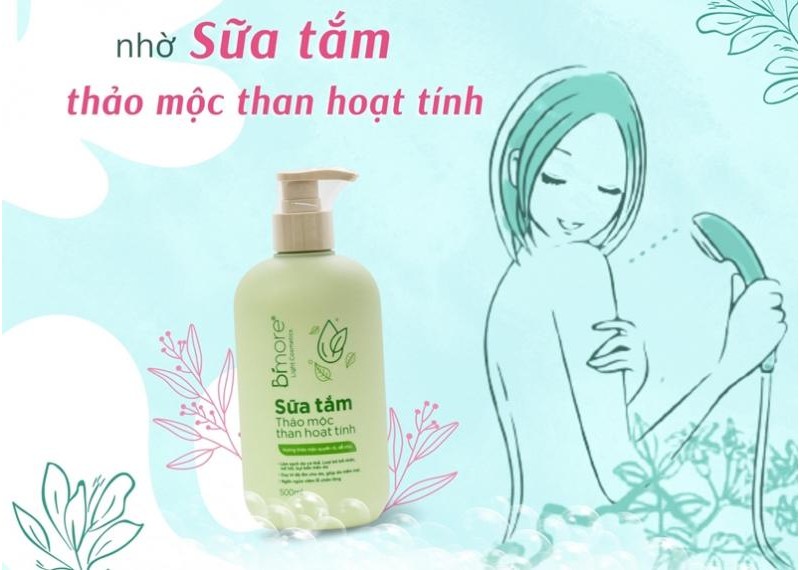 Sạch sâu mà vẫn dịu nhẹ nhờ sữa tắm thảo mộc than hoạt tính Bimore