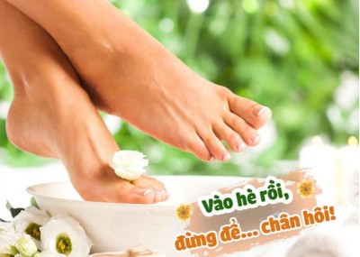 Vào hè rồi, đừng để... chân hôi