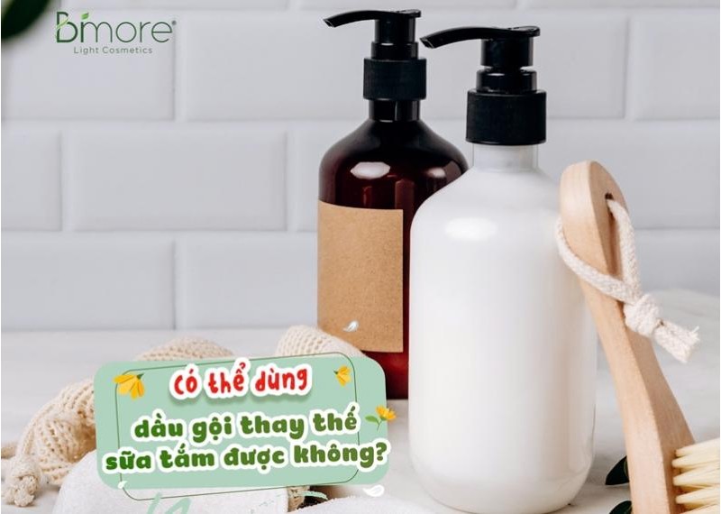 Có thể dùng dầu gội thay thế sữa tắm được không? 