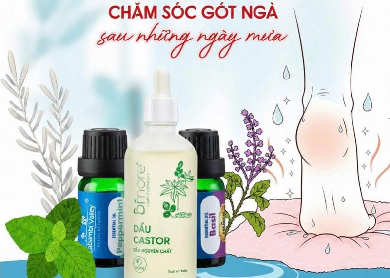 Chăm sóc gót ngà sau những ngày mưa 
