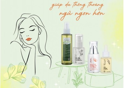 Routine dưỡng da tối nhẹ giúp da thông thoáng ngủ ngon hơn