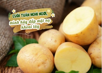 Cuối tuần nghỉ ngơi, mình hãy đắp mặt nạ khoai tây 