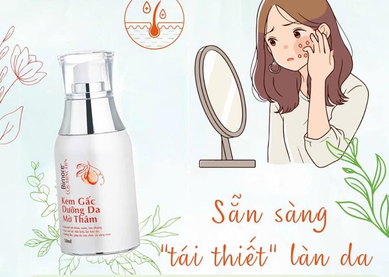 Kem gấc bảo vệ da bạn khỏi thâm do mụn, giúp da sáng đều màu