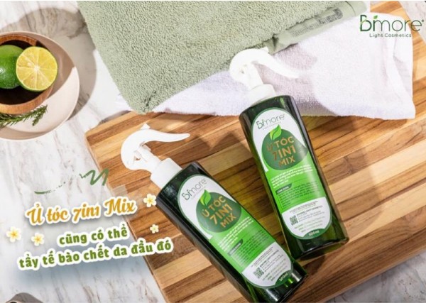 Ủ tóc 7in1 Mix cũng có thể tẩy tế bào chết da đầu đó