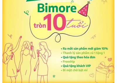 Big Sale tháng 7: Bimore tròn 10 tuổi