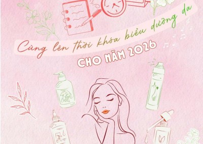 Cùng lên thời khoá biểu dưỡng da cho năm 2026