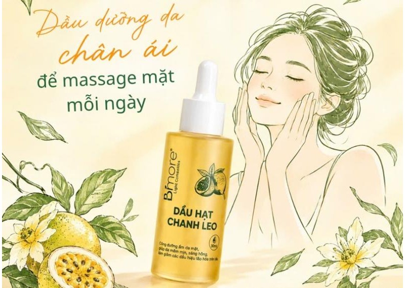 Dầu dưỡng da chân ái để massage da mặt mỗi ngày