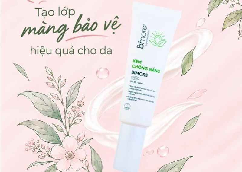 Kem chống nắng tạo lớp màng bảo vệ hiệu quả cho da