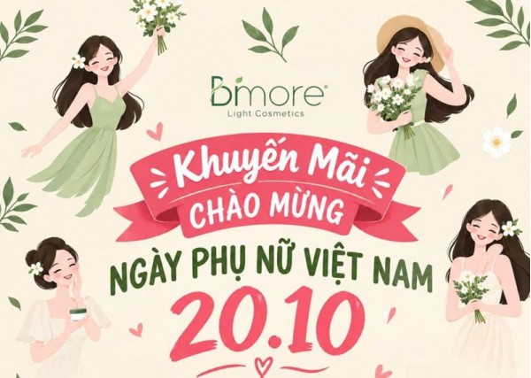 Bimore chào mừng ngày phụ nữ Việt Nam 20.10