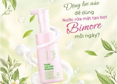 Động lực nào để dùng nước rửa mặt tạo bọt Bimore mỗi ngày?