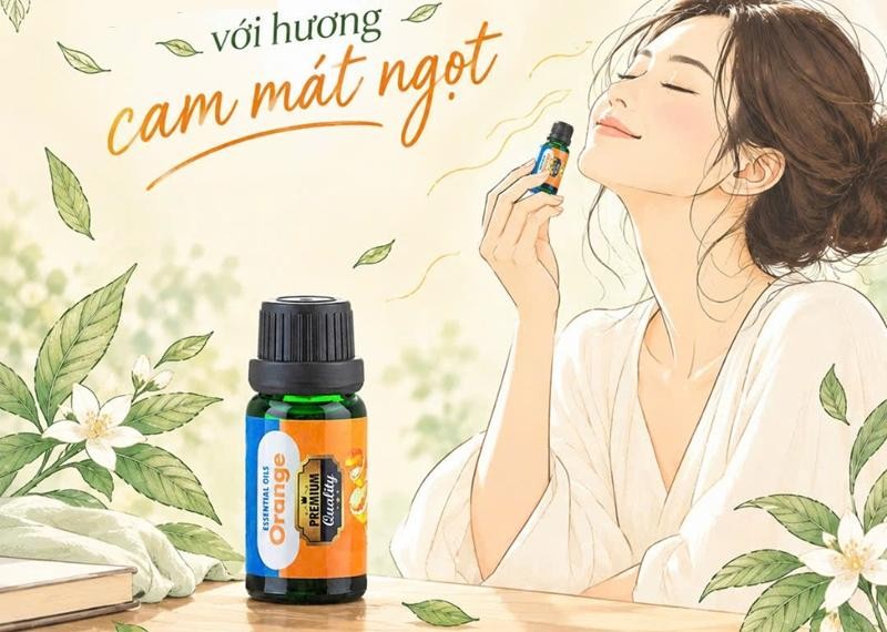 Giải tỏa căng thẳng với hương cam mát ngọt